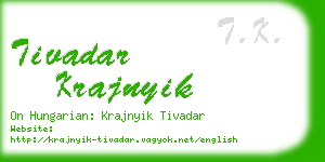 tivadar krajnyik business card